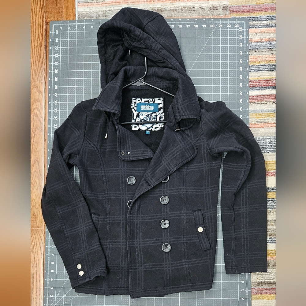 Sebby Black Plaid Jacket